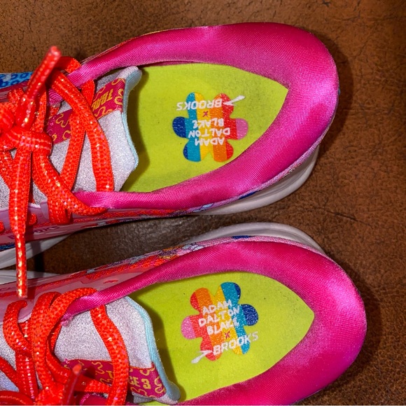 Brooks x Adam Dalton Blake Trace 3 Running Shoes Sneakers Pink Pride Womens 7.5 - Picture 7 of 8